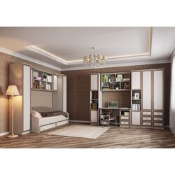 Pat Олмеко Toni-4 80x200 (Woodline Cream/Arusha Wenge/Coffee with milk) Thumb