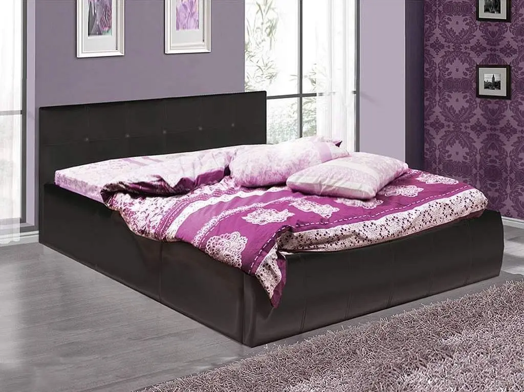 Кровать Олмеко Треви-2 подъемный механизм 160x200 (Черный) - 3