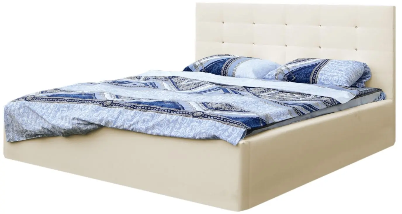 Кровать Олмеко Виктория 160 Бежевый ( с подъем. мех.)