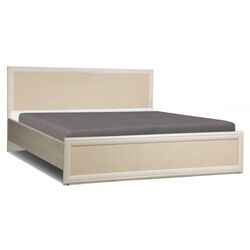 Кровать Олмеко Волжанка 06.02 160x200 (Дуб Линдберг/Кремовый)