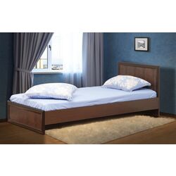 Кровать Олмеко Волжанка 06.258 90x200 (Венге/Темно-Коричневый) Thumb