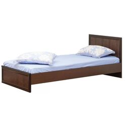 Кровать Олмеко Волжанка 06.258 90x200 (Венге/Темно-Коричневый)