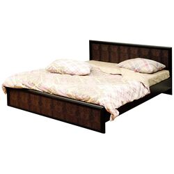 Кровать Олмеко Волжанка 06.259 140x200 (Венге/Темно-Коричневый)
