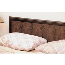 Кровать Олмеко Волжанка 06.260 ламельное основание 160x200 (Венге/Темно-Коричневый) Thumb