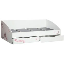 Кровать симметричная Олмеко Фея-3 Париж 90х200 (Белый) Thumb