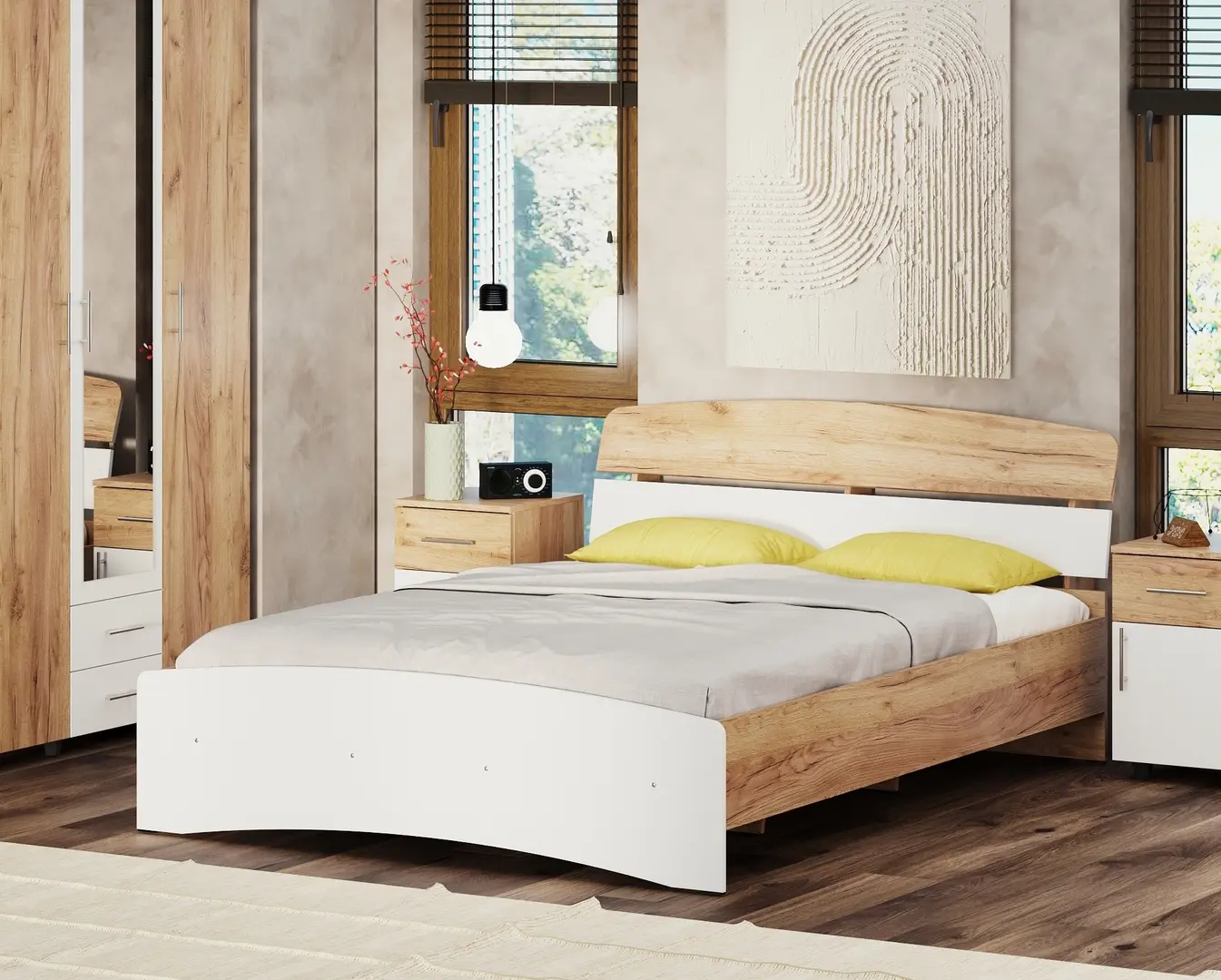 Pat Пехотин Milana 140x200 (Tahoe Oak/White)