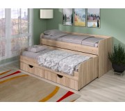 Pat Пехотин Sonya-5 80x190 cu sertare (Sonoma Oak)