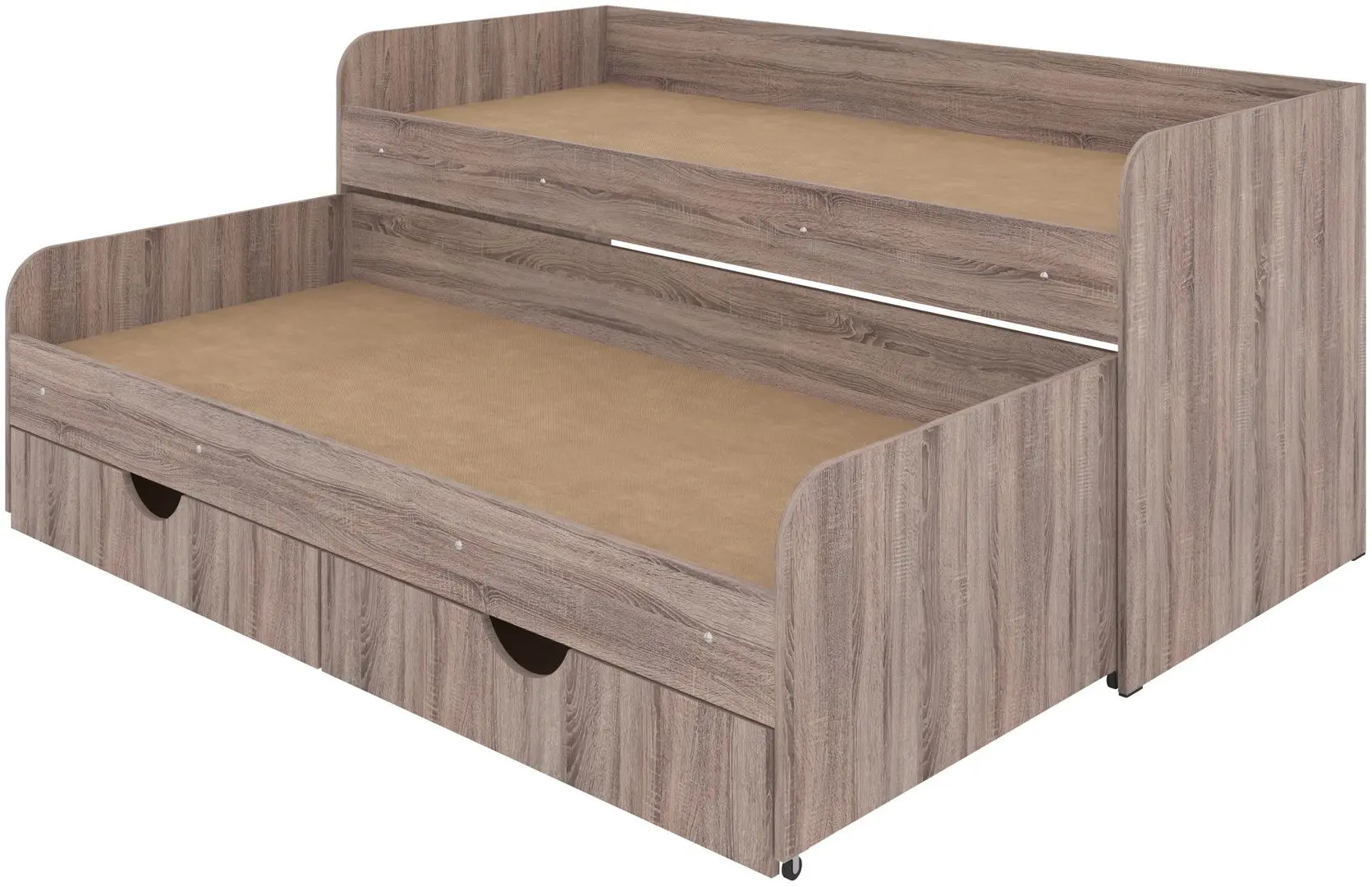 Pat Пехотин Sonya-5 80x190 cu sertare (Truffle)