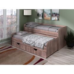 Pat Пехотин Sonya-5 80x190 cu sertare (Truffle)