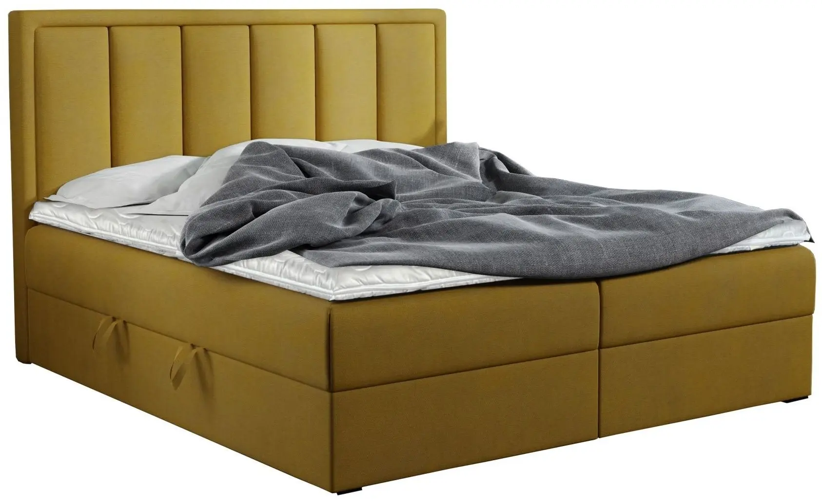 Pat continental Prime Furniture Voxi 160x200 cm Kronos 1 (Yellow)