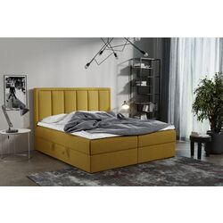 Pat continental Prime Furniture Voxi 160x200 cm Kronos 1 (Yellow)