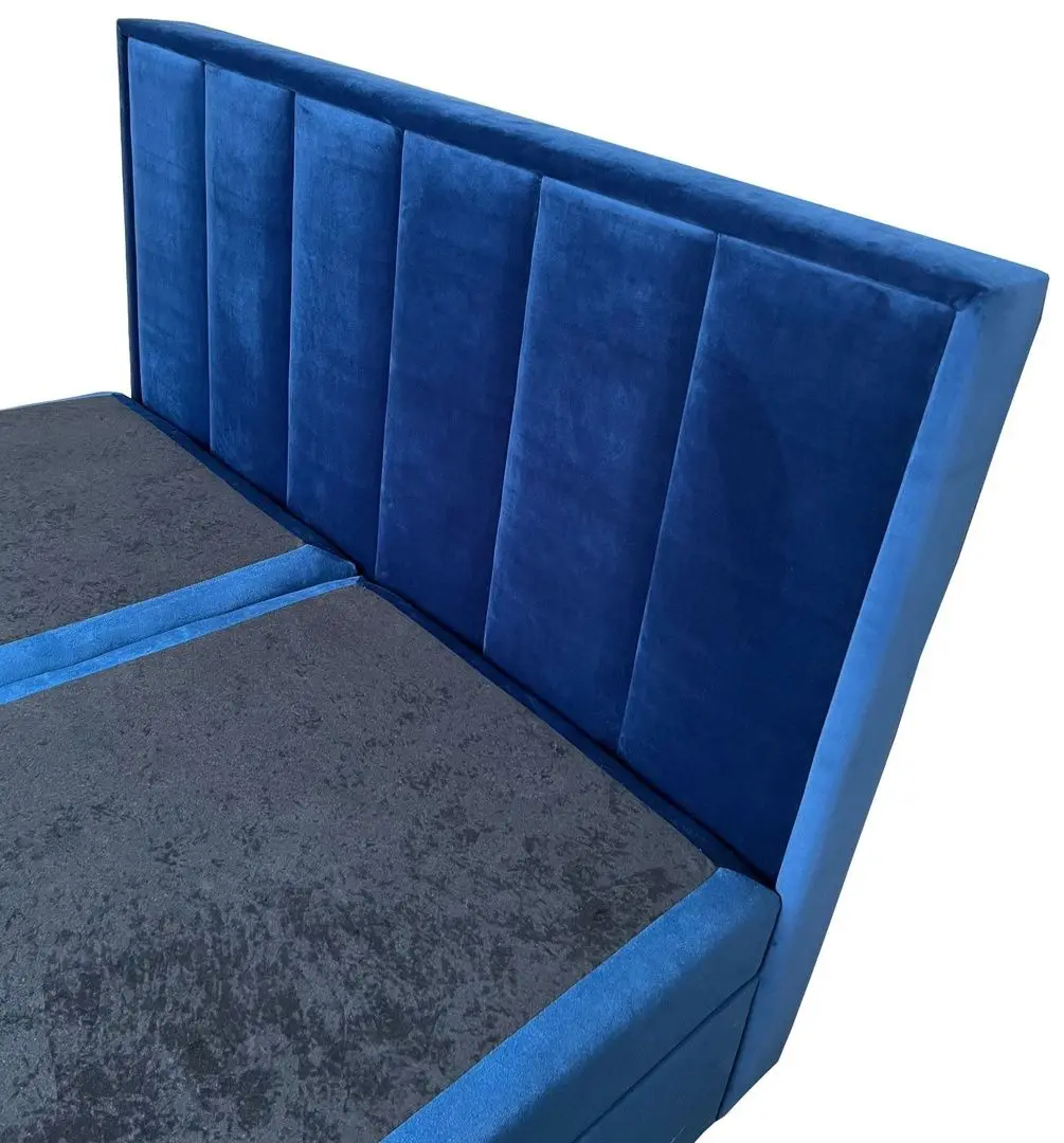 Континентальная кровать Prime Furniture Voxi 160x200 cm Kronos 9 (Blue)