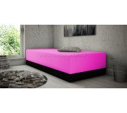 Pat Prime Furniture Kolo 80x200 cm Suedine 24/Suedine 35 (Black/Pink)