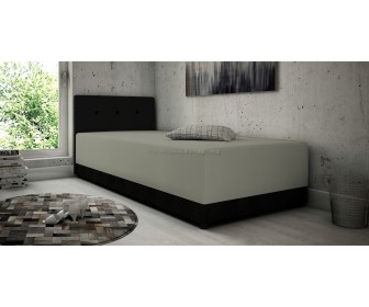 Pat Prime Furniture Kolo Bis 80x200 cm Suedine 24 (Black/Grey)