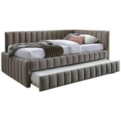 Pat Signal Alfie Velvet 120x200 Bluvel 40 (Dark Beige) Thumb