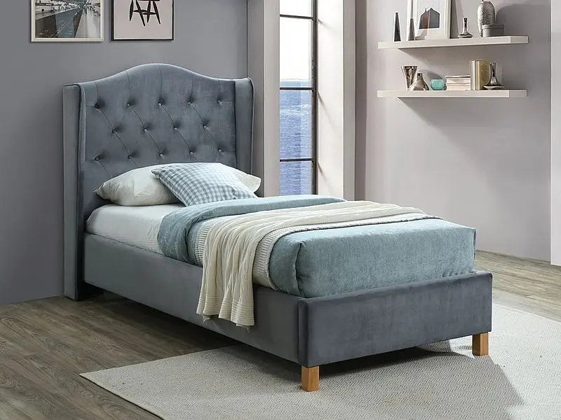 Pat Signal Aspen Velvet 90x200 (Gray/Oak)