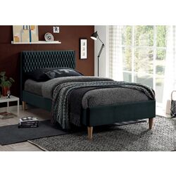 Pat Signal Azurro Velvet 90x200 (Green/Oak)