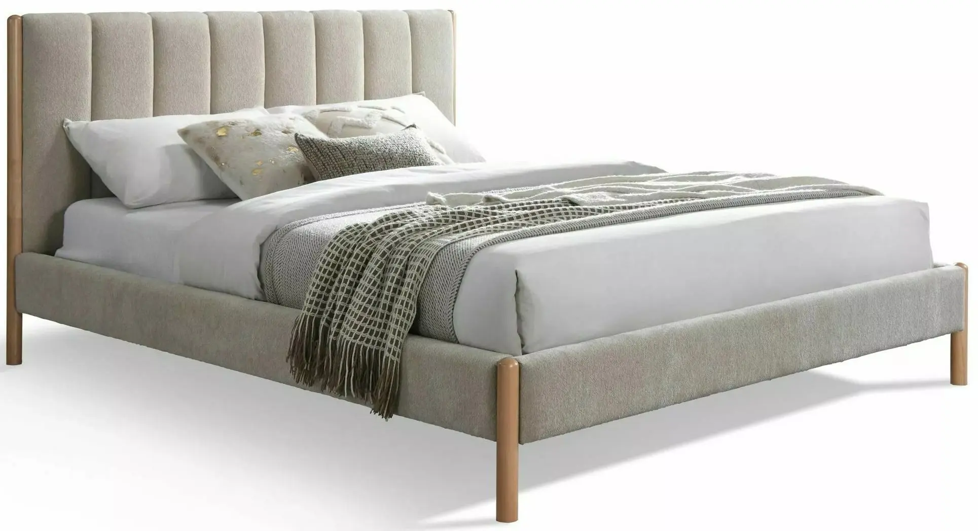 Кровать Signal Belmont Raven 28 160x200 (Dark Beige/Light Walnut) - 2