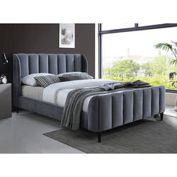 Pat Signal Carina Velvet 160x200 (Gray/Wenge)