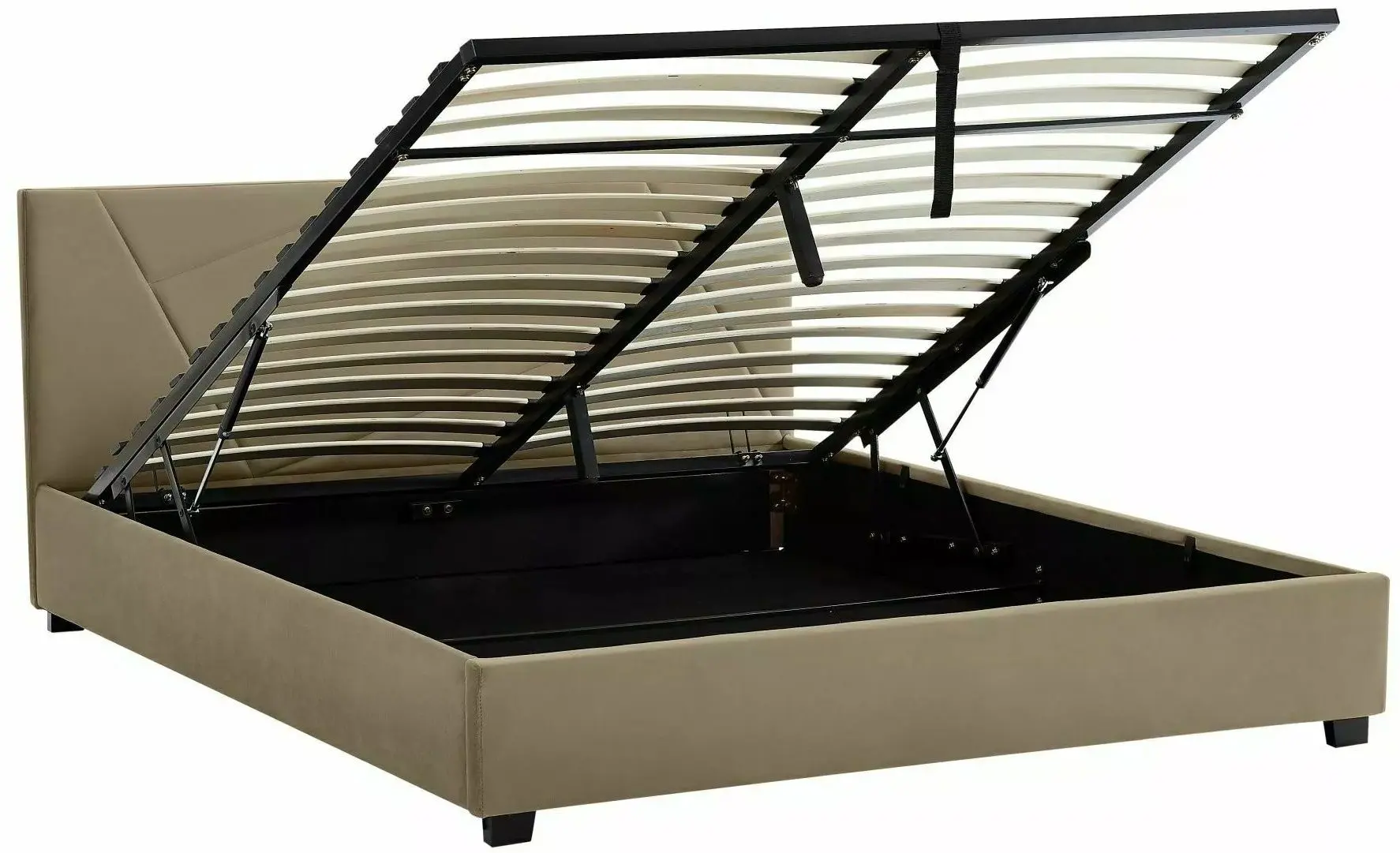 Кровать Signal Columbia Velvet с подъемным механизмом 140x200 Bluvel 28 (Beige)