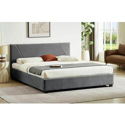 Pat Signal Columbia Velvet cu mecanism de ridicare 140x200 (Grey)