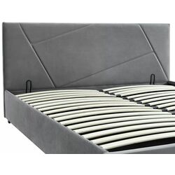 Pat Signal Columbia Velvet cu mecanism de ridicare 140x200 (Grey) Thumb