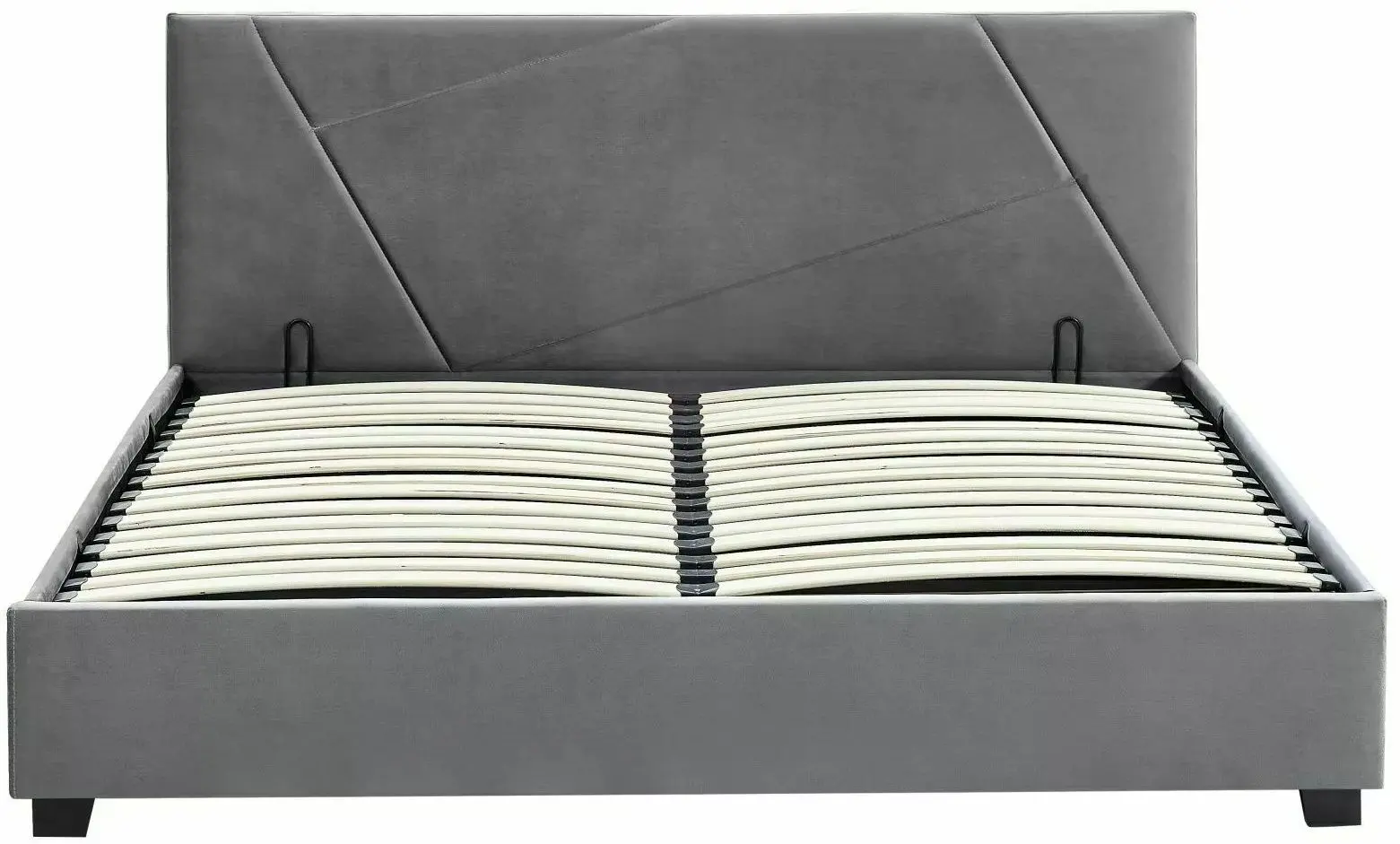 Pat Signal Columbia Velvet cu mecanism de ridicare 140x200 (Grey)