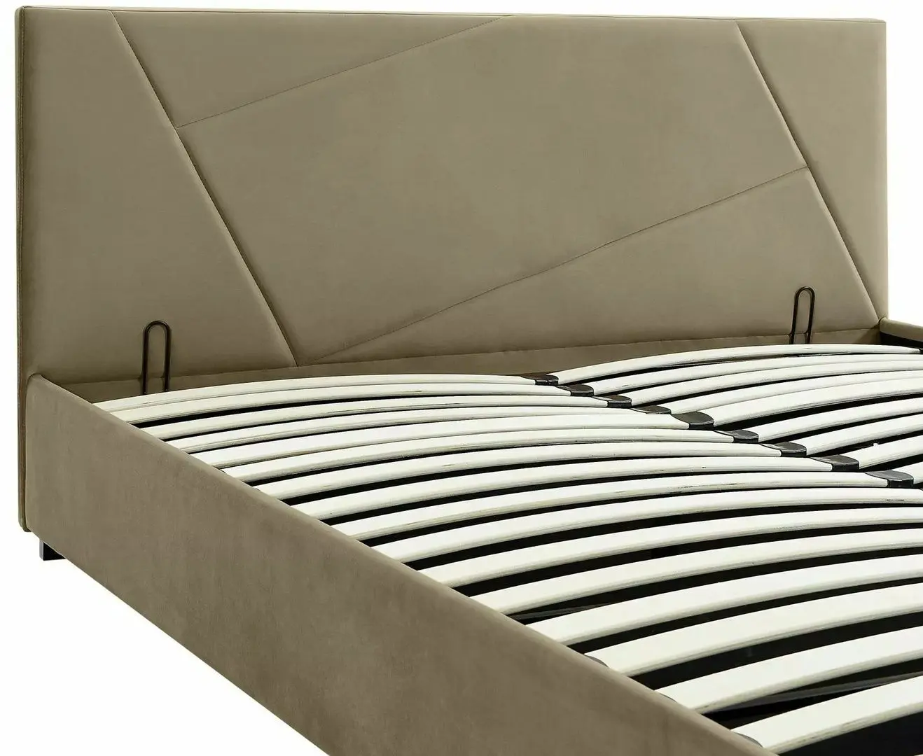 Pat Signal Columbia Velvet cu mecanism de ridicare 160x200 Bluvel 28 (Beige)