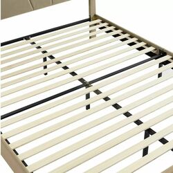 Pat Signal Columbia Velvet cu mecanism de ridicare 160x200 Bluvel 28 (Beige) Thumb