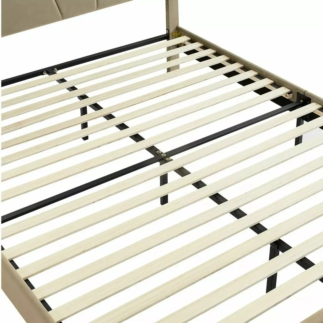 Pat Signal Columbia Velvet cu mecanism de ridicare 160x200 Bluvel 28 (Beige)