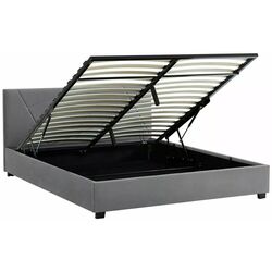 Pat Signal Columbia Velvet cu mecanism de ridicare 160x200 (Grey) Thumb