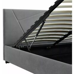 Pat Signal Columbia Velvet cu mecanism de ridicare 160x200 (Grey) Thumb