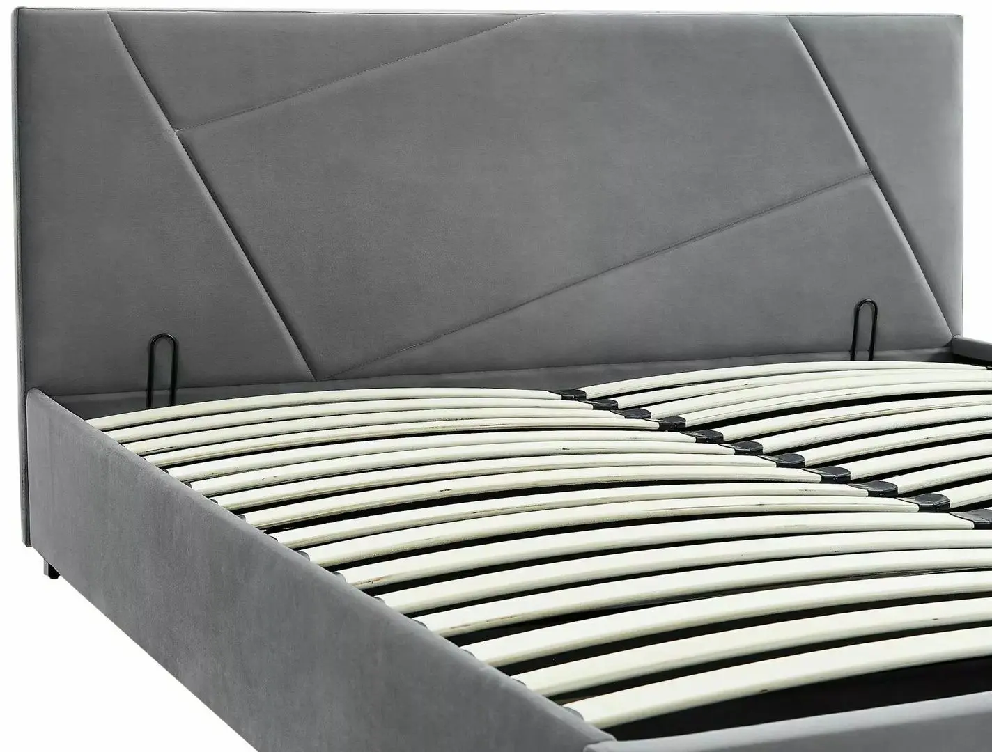 Pat Signal Columbia Velvet cu mecanism de ridicare 160x200 (Grey)