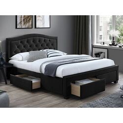 Pat Signal Electra Velvet 160x200 (Black/Oak)