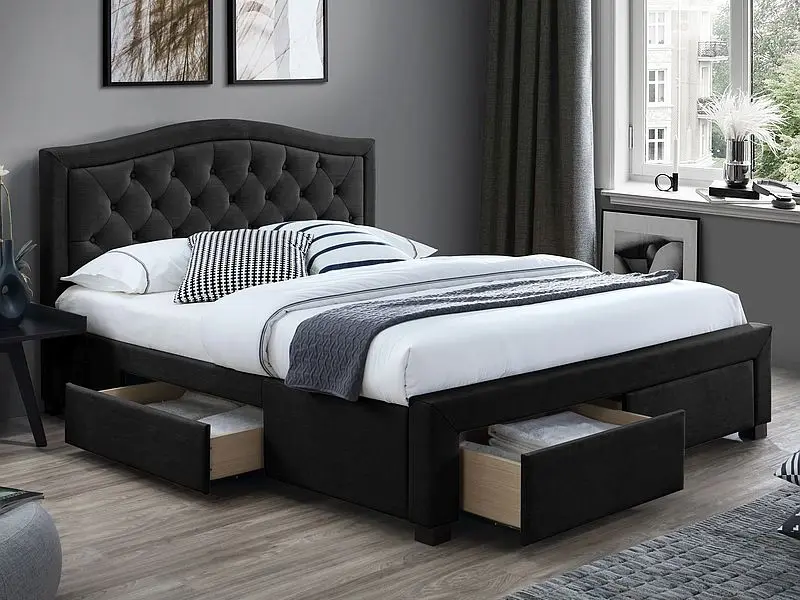 Pat Signal Electra Velvet 160x200 (Black/Oak)