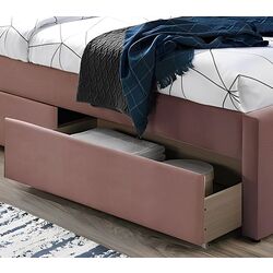 Кровать Signal Eliot Velvet 120x200 (Antique Rose) Thumb