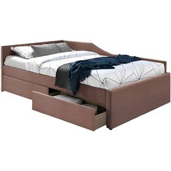 Кровать Signal Eliot Velvet 120x200 (Antique Rose)