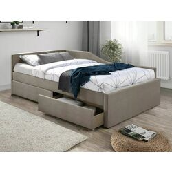 Кровать Signal Eliot Velvet 120x200 (Dark Beige)