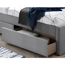 Кровать Signal Eliot Velvet 120x200 (Gray) Thumb