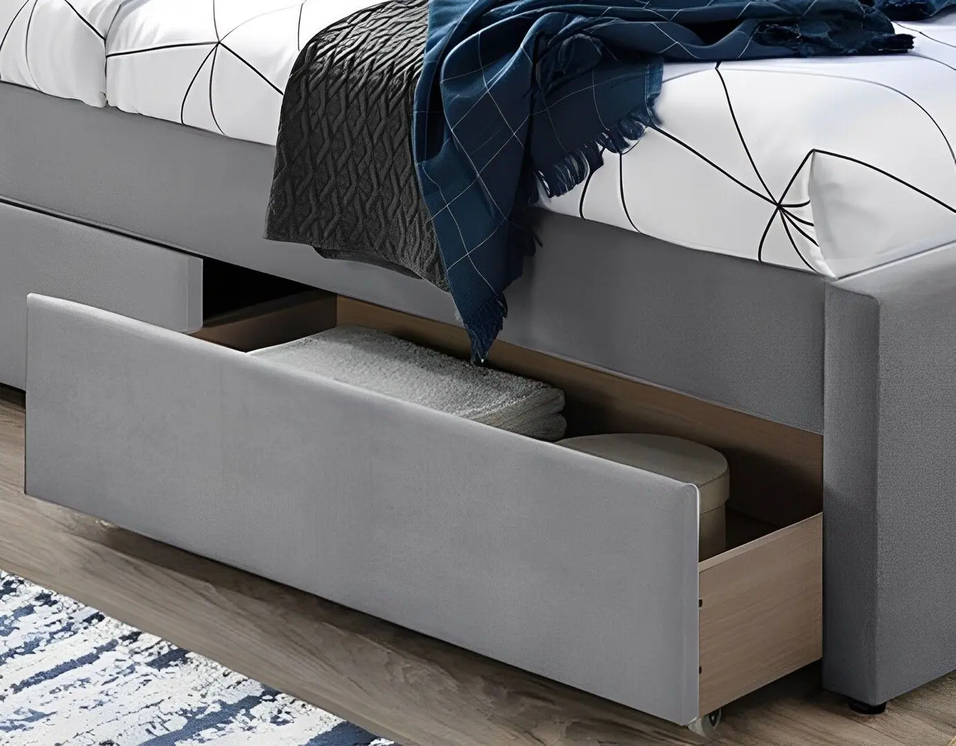 Кровать Signal Eliot Velvet 120x200 (Gray)