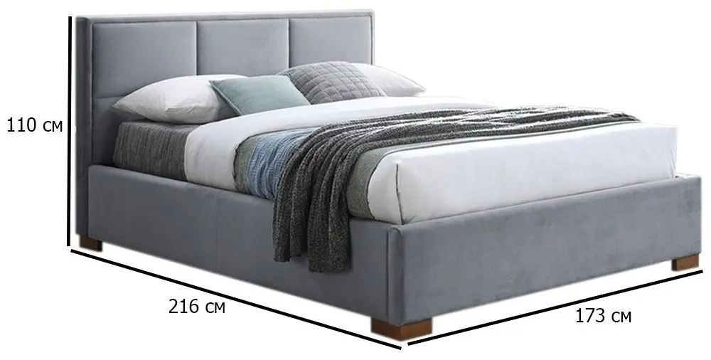 Pat Signal Maison Bluvel 14 cu mecanism de ridicare 160x200 (Grey) - 2