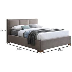 Pat Signal Maison Bluvel 40 cu mecanism de ridicare 160x200 (Dark Beige) Thumb