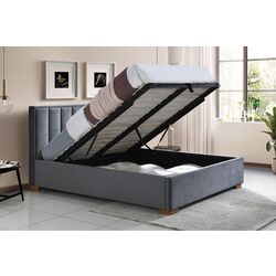 Pat Signal Marani Bluvel 14 cu mecanism de ridicare 160x200 (Grey) Thumb