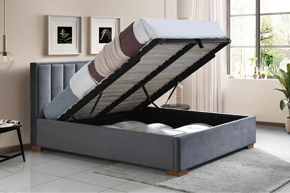 Pat Signal Marani Bluvel 14 cu mecanism de ridicare 160x200 (Grey) - 3