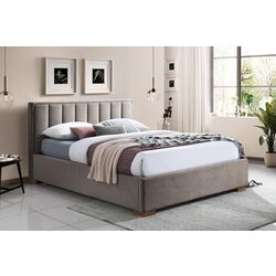 Pat Signal Marani Bluvel 40 cu mecanism de ridicare 160x200 (Dark Beige)