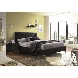 Кровать Signal Mirage Velvet 160x200 (Black/Gold) Thumb