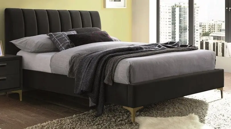Кровать Signal Mirage Velvet 160x200 (Black/Gold)