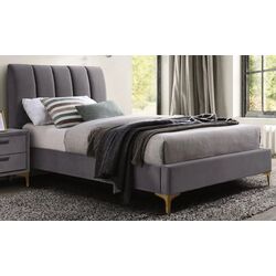 Pat Signal Mirage Velvet 90x200 (Gray/Gold)