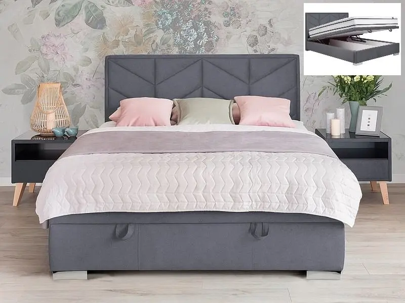 Pat Signal Morena Velvet 160x200 (Gray) - 3