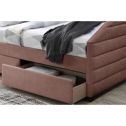 Кровать Signal Nadia Velvet 120x200 (Antique Rose) Thumb